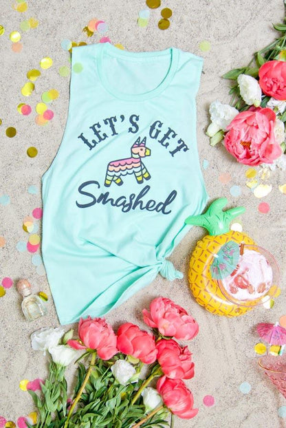 My Final Fiesta | Let's Get Smashed - Mexico Theme Muscle Tanks